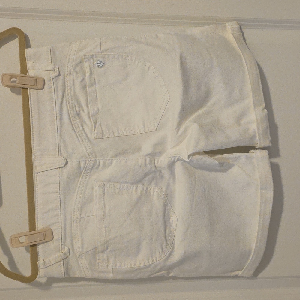 Democracy Cream Denim Women Shorts - Picture 2 of 2